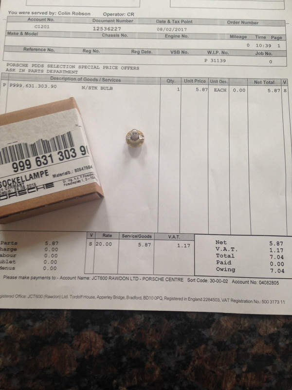 Dash bulb