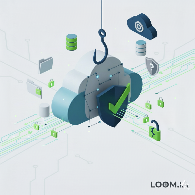 Ilustración de seguridad en la nube