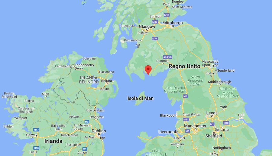 mapa ubicazione isola scozzese in vendita