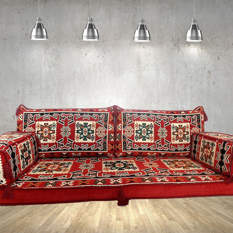 Details About Bohemian Sofa Floor Level Patio Furniture Cushions Majlis Shi Fs03