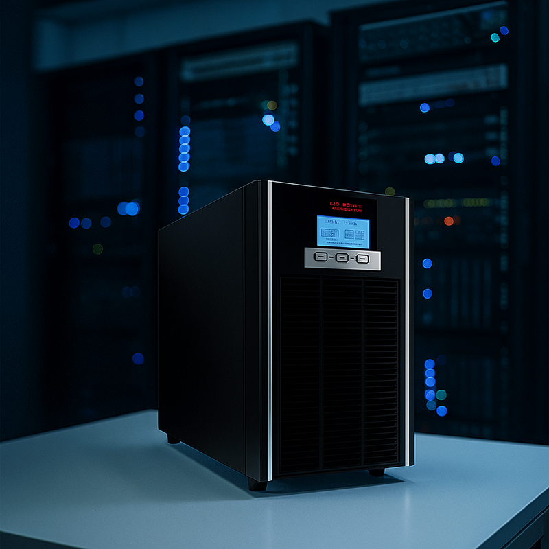 Nobreak TS Shara 6000W instalado em um rack de servidores