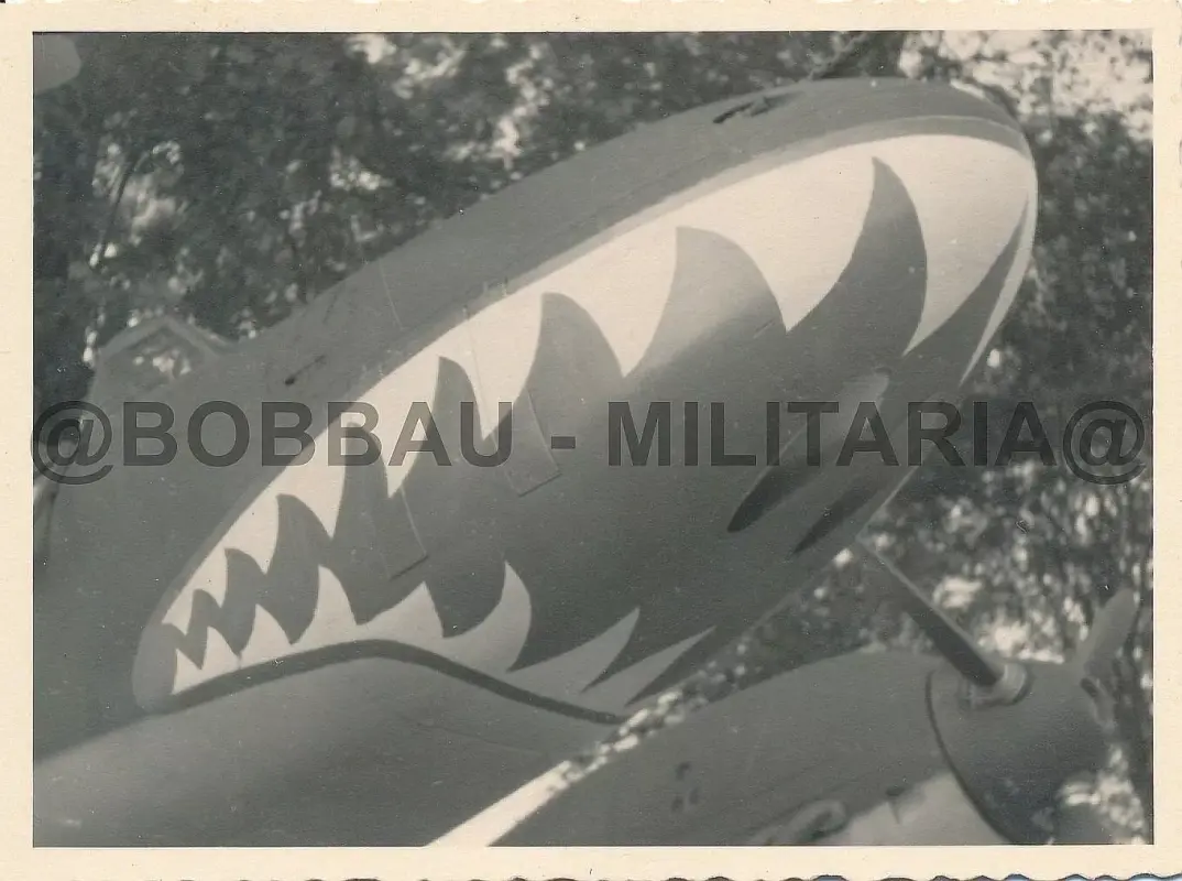 R48 Foto Messerschmitt Me 110 Zerstörergeschwader 76 ZG76 Haifischmaul-Bemalung