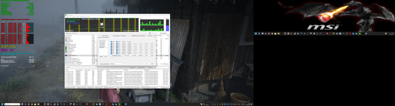 Silent hill f 9950x3d (process lasso)