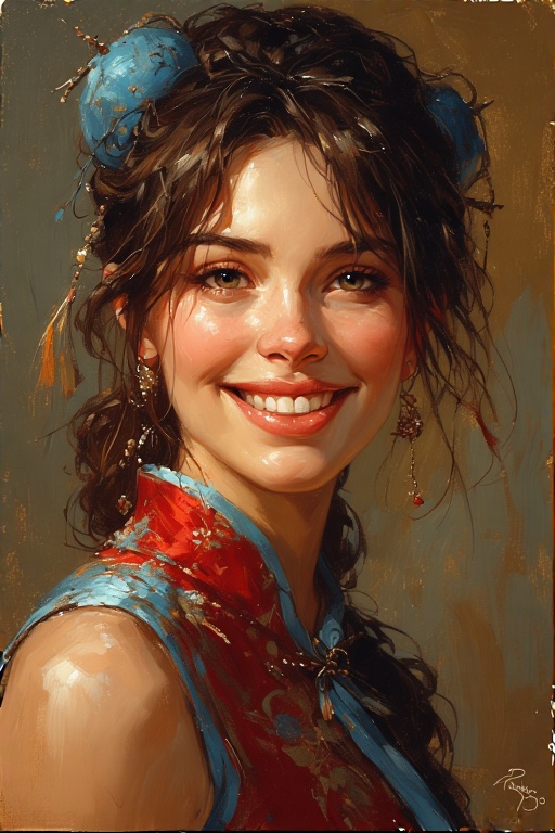Oil-portrait-close-up-of-a-bea-13