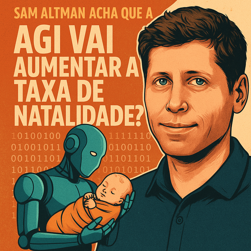 Sam Altman acha que a IA vai aumentar a taxa de natalidade. A gente não sabe se ri ou pede pensão.