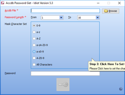 Accdb Password Get Idiot Version 5.7