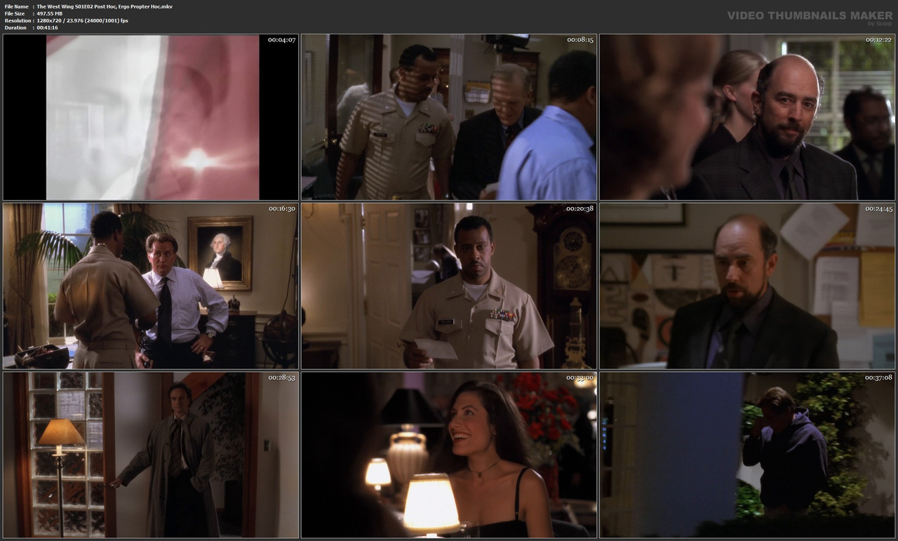 The West Wing S01E02 Post Hoc, Ergo Propter Hoc.mkv