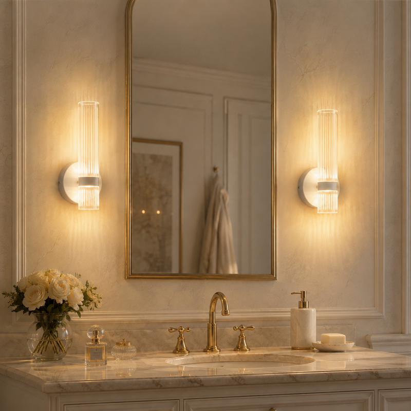 Deux luminaires assortis – Composition équilibrée