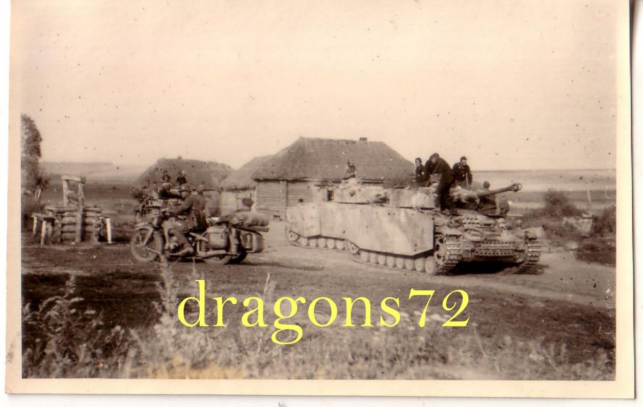 Foto Ostfront Russland Panzer Tank IV Seitenschü