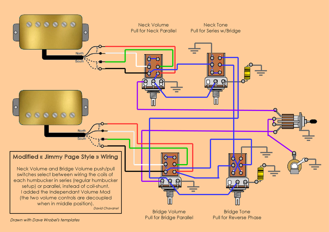 JP wiring with parallel push pulls instead of coil splits GuitarNutz 2