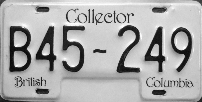 British-Columbia-Collector-License-Plate-B45-249