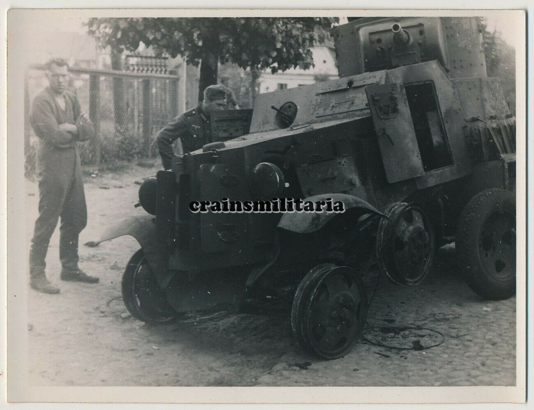 Orig. Foto russische Panzerspähwagen Panzer BREST-LITOWSK Weissr