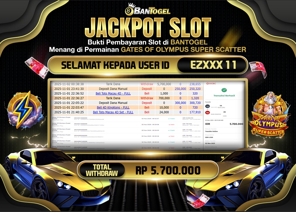 BUKTI JACKPOT LUNAS BANTOGEL