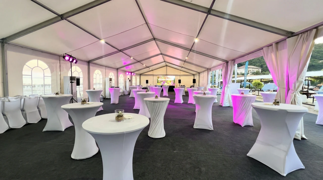 Шатер двухскатный 10х25 метров