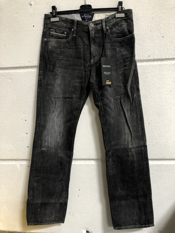 Mavi Ladies Jeans Martin Low-Rise, Straight Leg Black W32 L33 | eBay