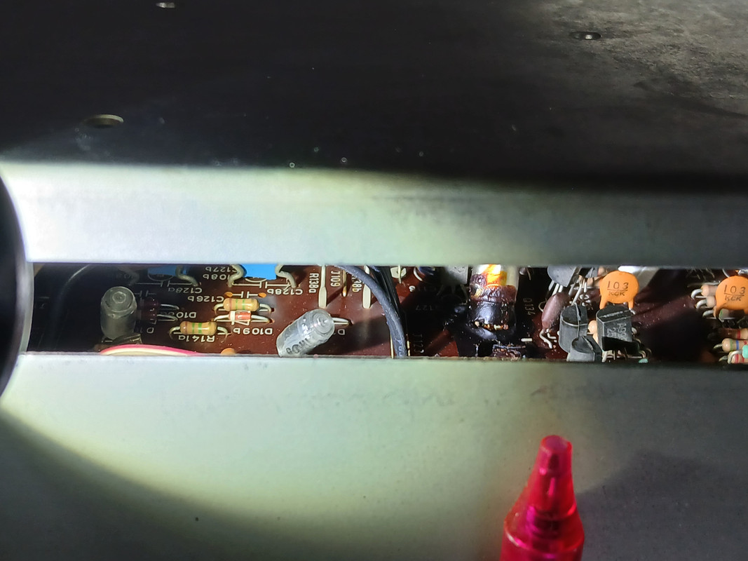 ein beschädigter Kondensator