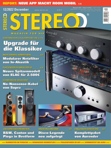Cover: Stereo Magazin f&uuml;r HiFi, High End und Musik No 12 Dezember 2022