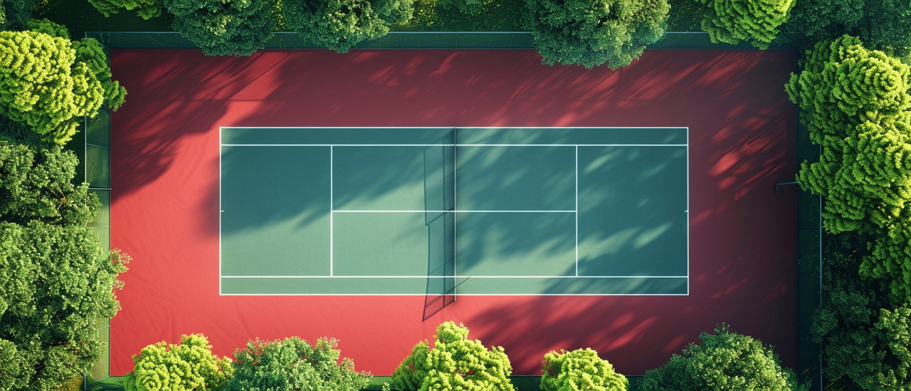 Корт для игры в теннис