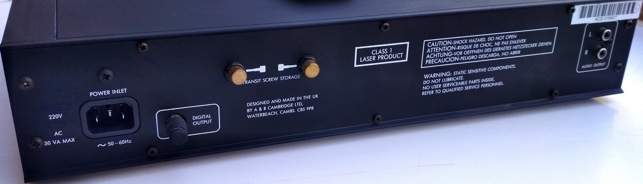 Arcam Alpha CD Rear-close-II