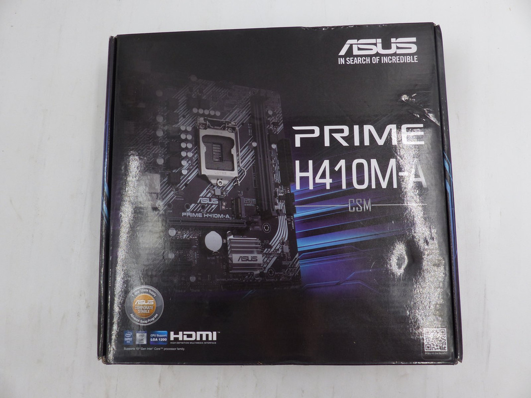 ASUS PRIME H410M-A LGA 1200 INTEL H410 DDR4 MICRO ATX MTHRBRD 90MB13G0-MVAAYC