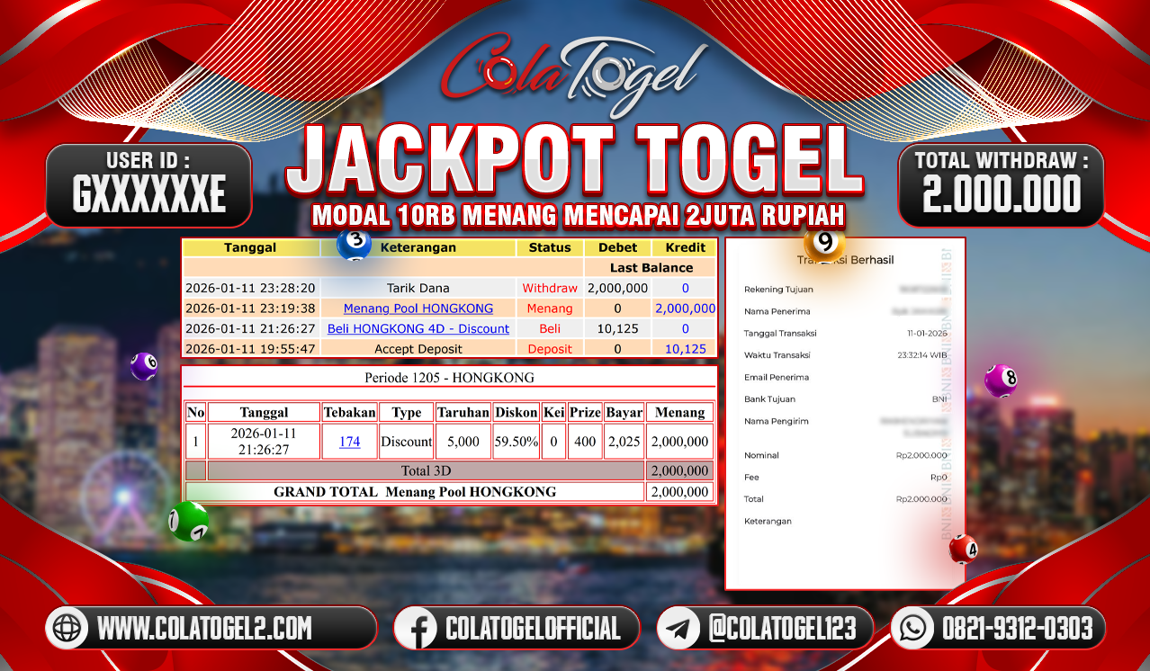 JACKPOT HONGKONG LOTTO!!