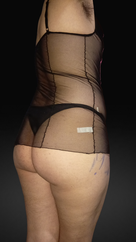Vestido sexy transparente