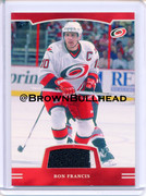 2002-03 BAP First Edition Jerseys #FE-022 [Ron Francis] [Carolina Hurricanes] [~100] [swatch=black w