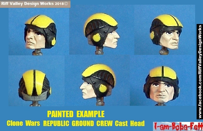 sw cw custom painted republic ground crew cast head multi sample