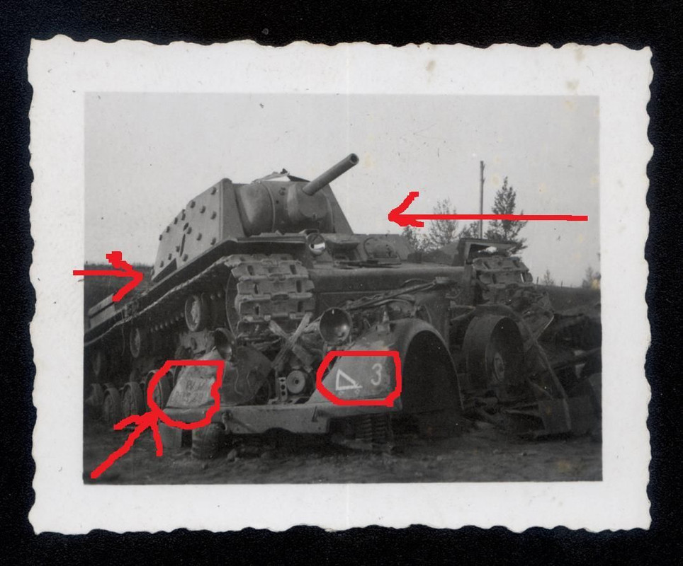 Tank KW-1, KW1, KV-1 zerstört die Deutsch auto