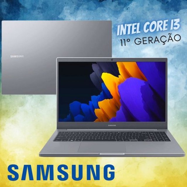 Notebook Samsung Book Intel Core I3-1115G4 4GB 1TB W10 FHD 15.6” Cinza Chumbo NP550XDA-KT1BR