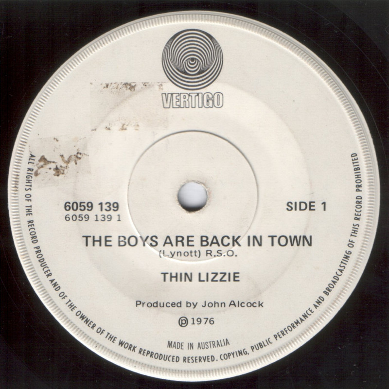 0011 TLVL The Boys Are Back In Town 6059 139 Vertigo Records