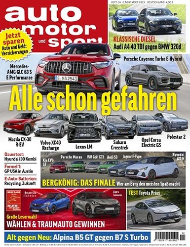 Cover: Auto Motor und Sport Magazin No 24 vom 02  November 2023