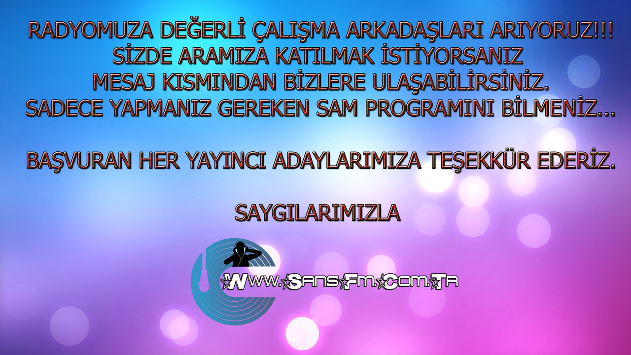 ŞANS FM DUYURU 1