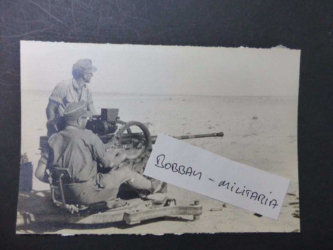 Afrikakorps DAK Afrika Flak-Stellung 2cm combat Wehrmacht Wüste Tobruk