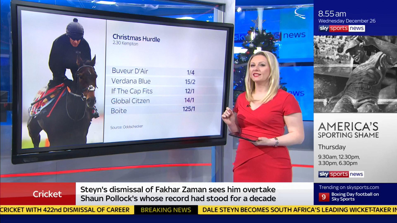 26 December - 09.00.00 - Good Morning Sports Fans. Round-up of t