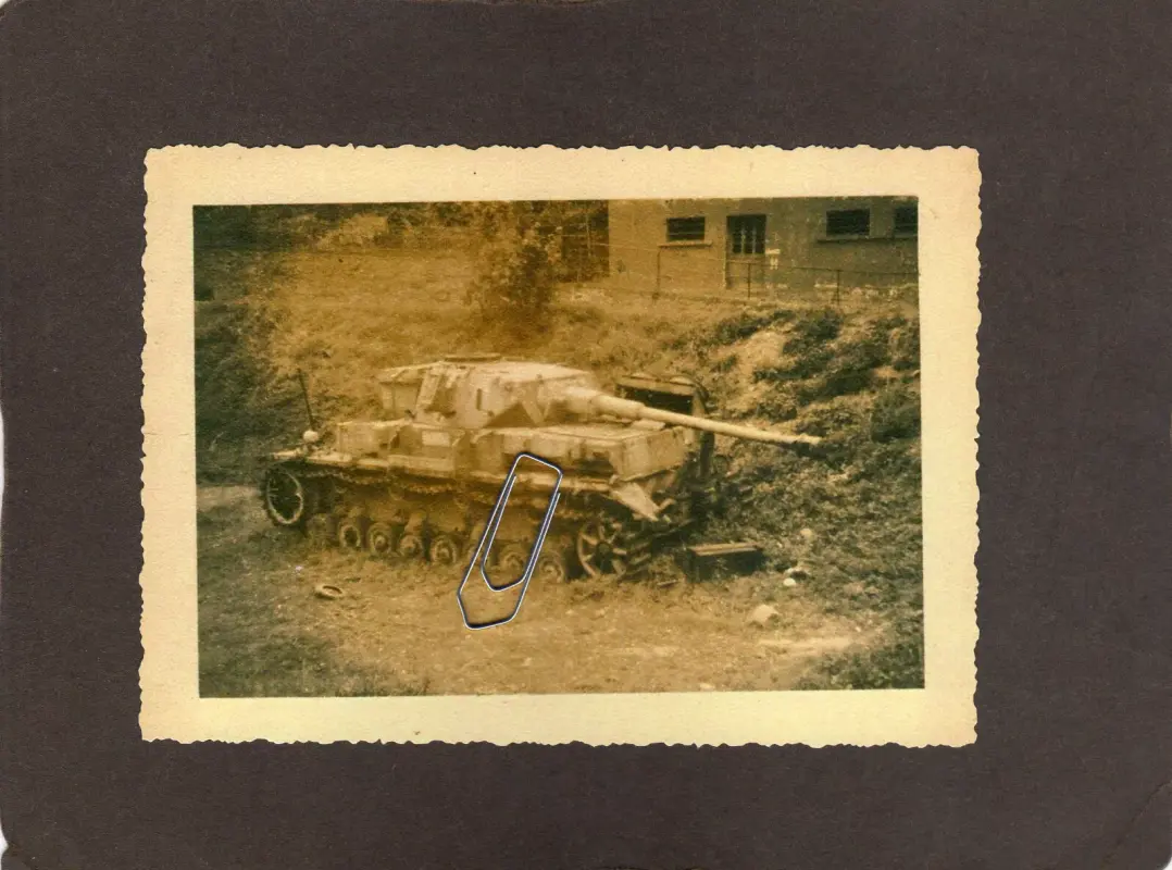 Lm11) Foto zerstörter deutsche Panzer Tank Tiger Kampfpanzer