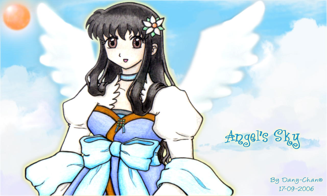 Hình vẽ Kikyou, Kagome, Sango bộ Inuyasha - Page 7 Angel_s_sky_feat_kagome_by_kawaiidanychan