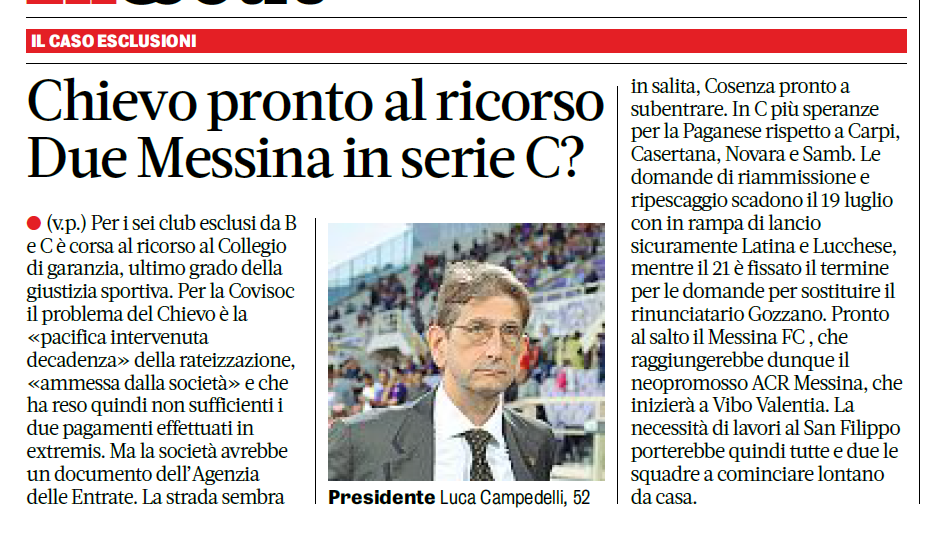 ultimora escluse dalla Covisoc 6 squadre professionistiche - Pagina 2 Sss
