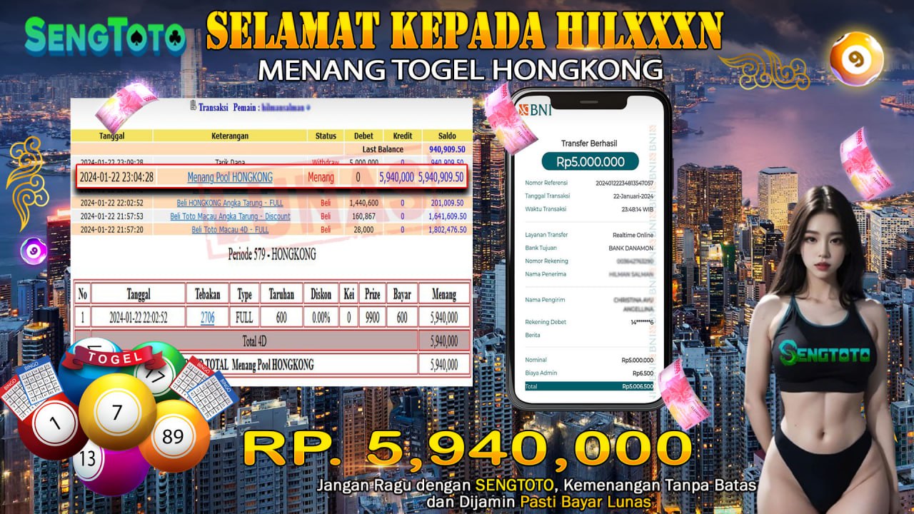 BUKTI PEMBAYARAN TOGEL HONGKONG