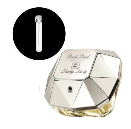 AMOSTRA BEAUTY BRAND COLLECTION 043 LADY MILLION LUCK FEM 1ML - imagem 1