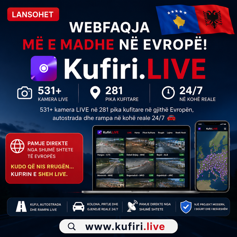Kufiri.LIVE - Kamera live në kufij