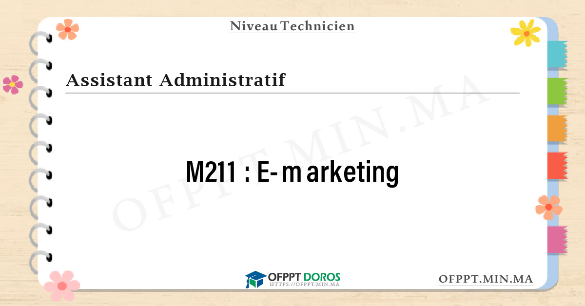 Sommaire détaillé du cours E-marketing M211 OFPPT - Structure du module