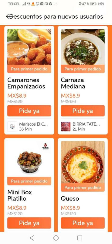 Platillos exclusivos con descuento en DiDi Food (primer pedido | estados seleccionados) 