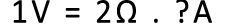 exemplo formula lei ohm pratico