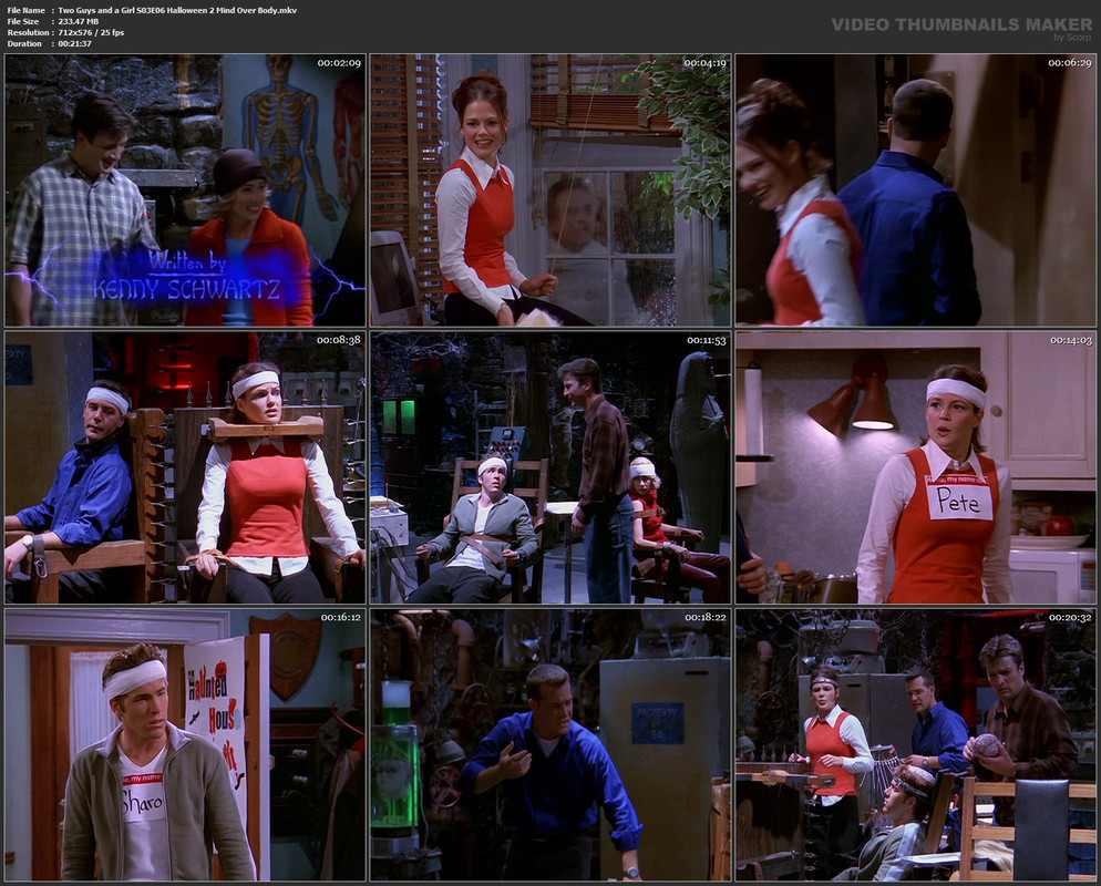 Two Guys and a Girl S03E06 Halloween 2 Mind Over Body.mkv
