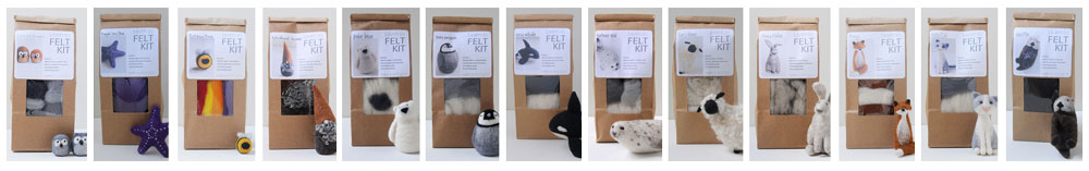 Learn-To-Felt kits by nan.c designs