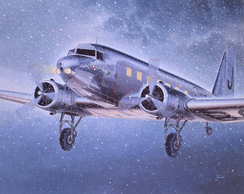 Avion de Trasporte Douglas DC-2. Construido bajo Locencia de Nakajima Aircraft Company, Ltd.