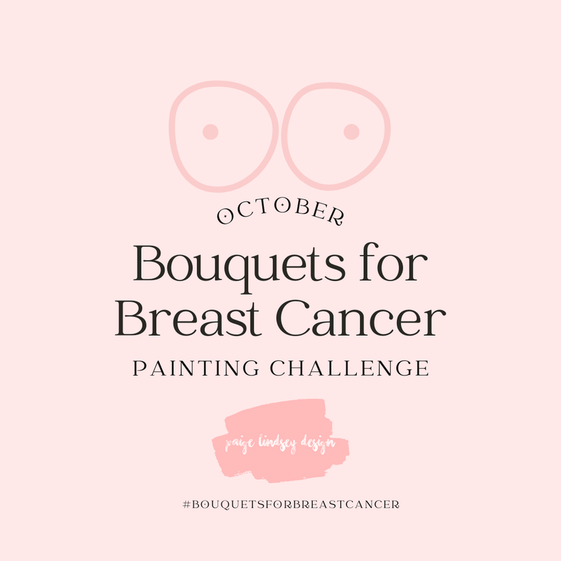 Bouquets for Breast Cancer Painting Challenge