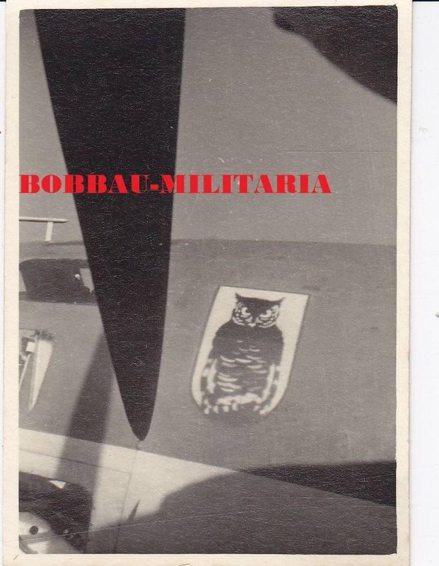 Flugzeug Staffelwappen EULE Nacht-Aufklärer NJG Nachtjagd Emblem