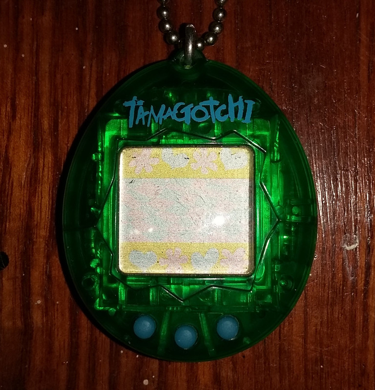 Clear green with blue words Clear green with blue words